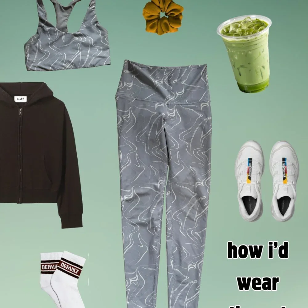 Old Navy PowerSoft Exercise Set - Gray Smoke - Size M - Picture 4 of 4